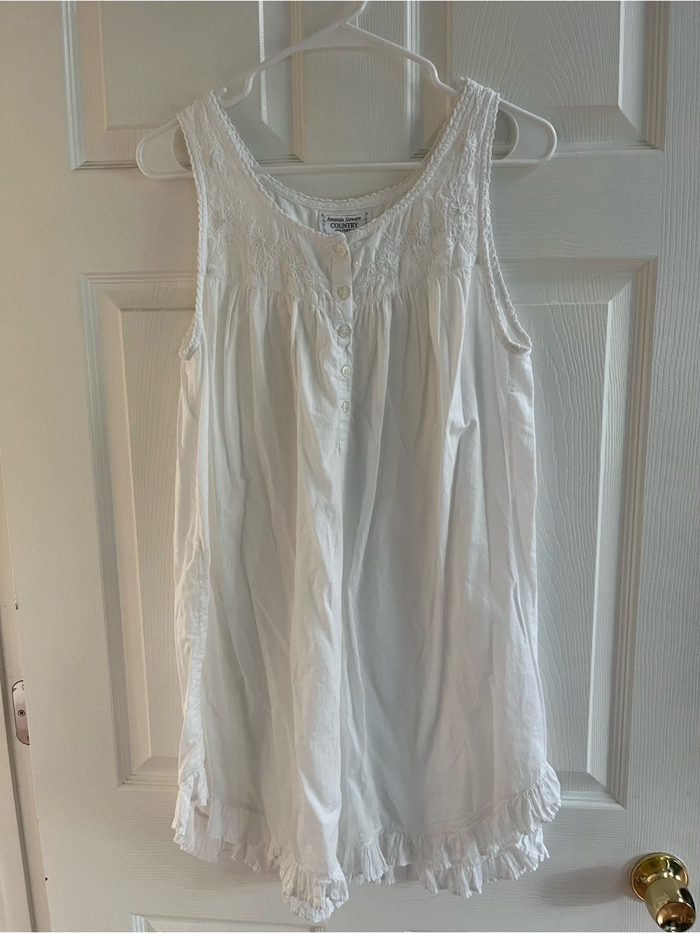 Cottagecore Amanda Stewart Cotton Nightgown Dress